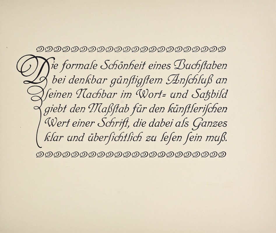 Rudolf von Larisch - Beispiele kunstlerischer Schrift Pl.104