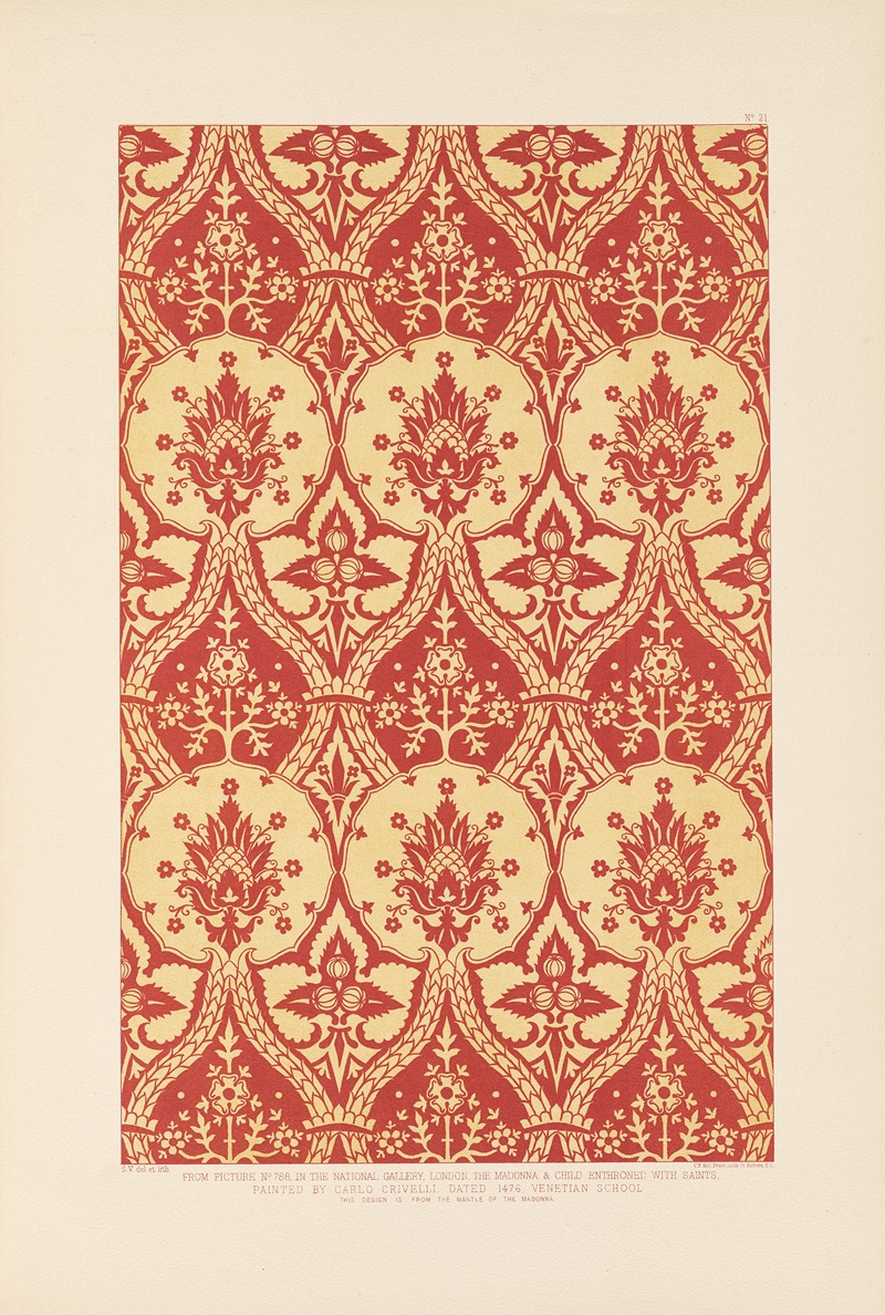 Sydney Vacher - Fifteenth century Italian ornament Pl.21