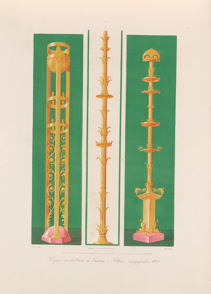 Wilhelm Zahn - Ornamente aller klassischen Kunst-Epochen nach den Originalien in ihren eigenthümlichen Farben Pl.038