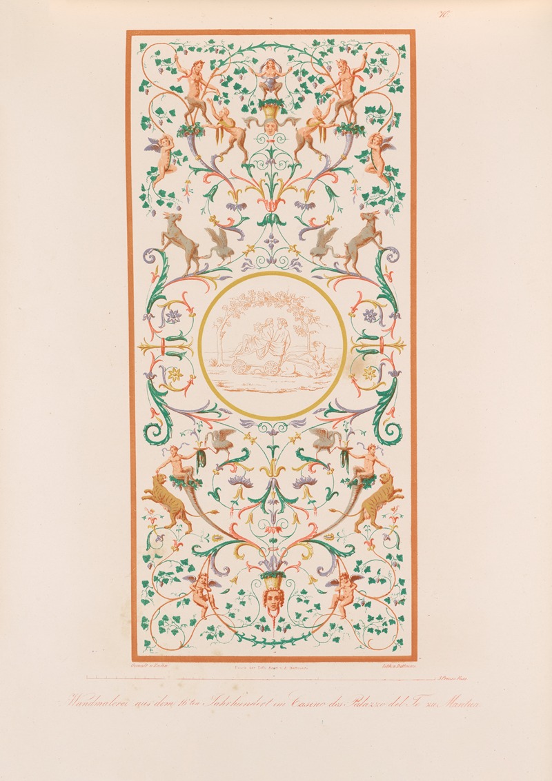 Wilhelm Zahn - Ornamente aller klassischen Kunst-Epochen nach den Originalien in ihren eigenthümlichen Farben Pl.070