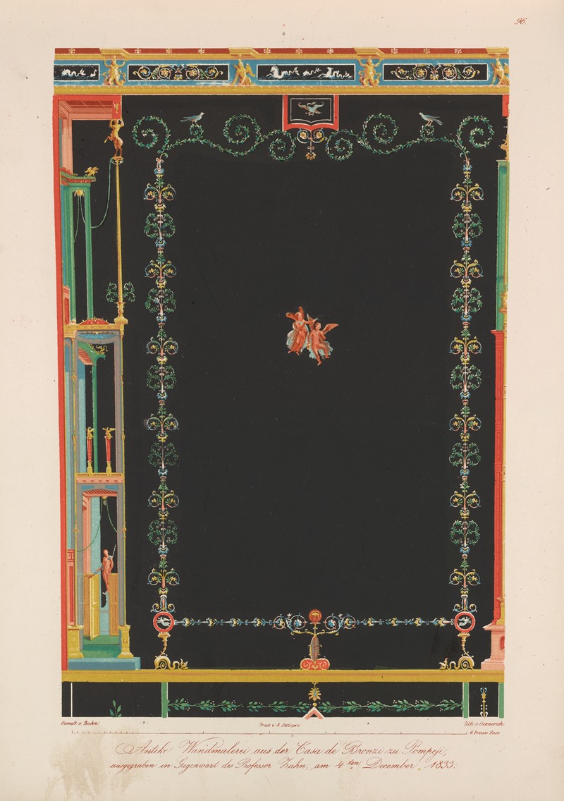 Wilhelm Zahn - Ornamente aller klassischen Kunst-Epochen nach den Originalien in ihren eigenthümlichen Farben Pl.096
