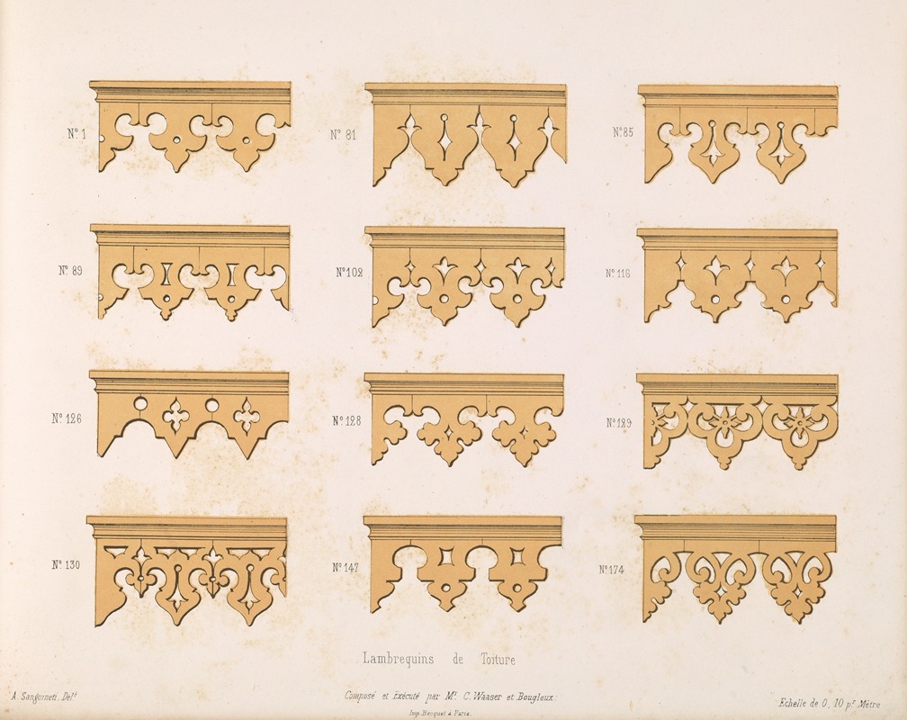 A. Sanguineti - La décoration en bois découpé Pl.02