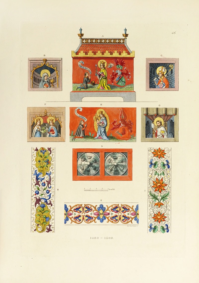 Carl Becker - Kunstwerke und Geräthschaften des Mittelalters und der Renaissance Pl.46