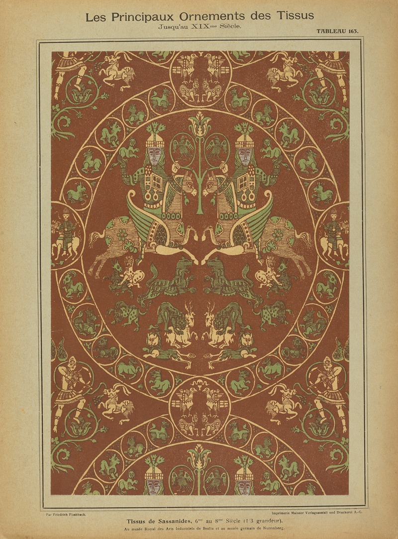 Friedrich Fischbach - Les principaux ornaments des tissus jusqu’au XIXme siècle Pl.01