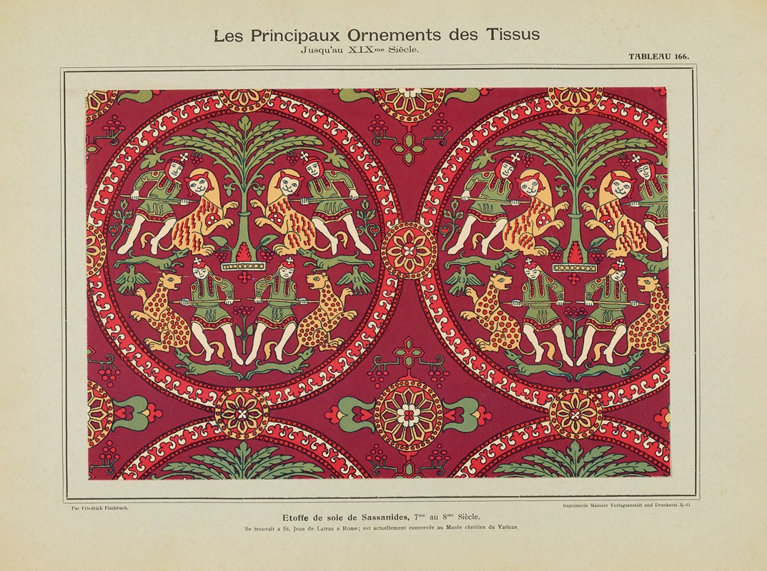 Friedrich Fischbach - Les principaux ornaments des tissus jusqu’au XIXme siècle Pl.04