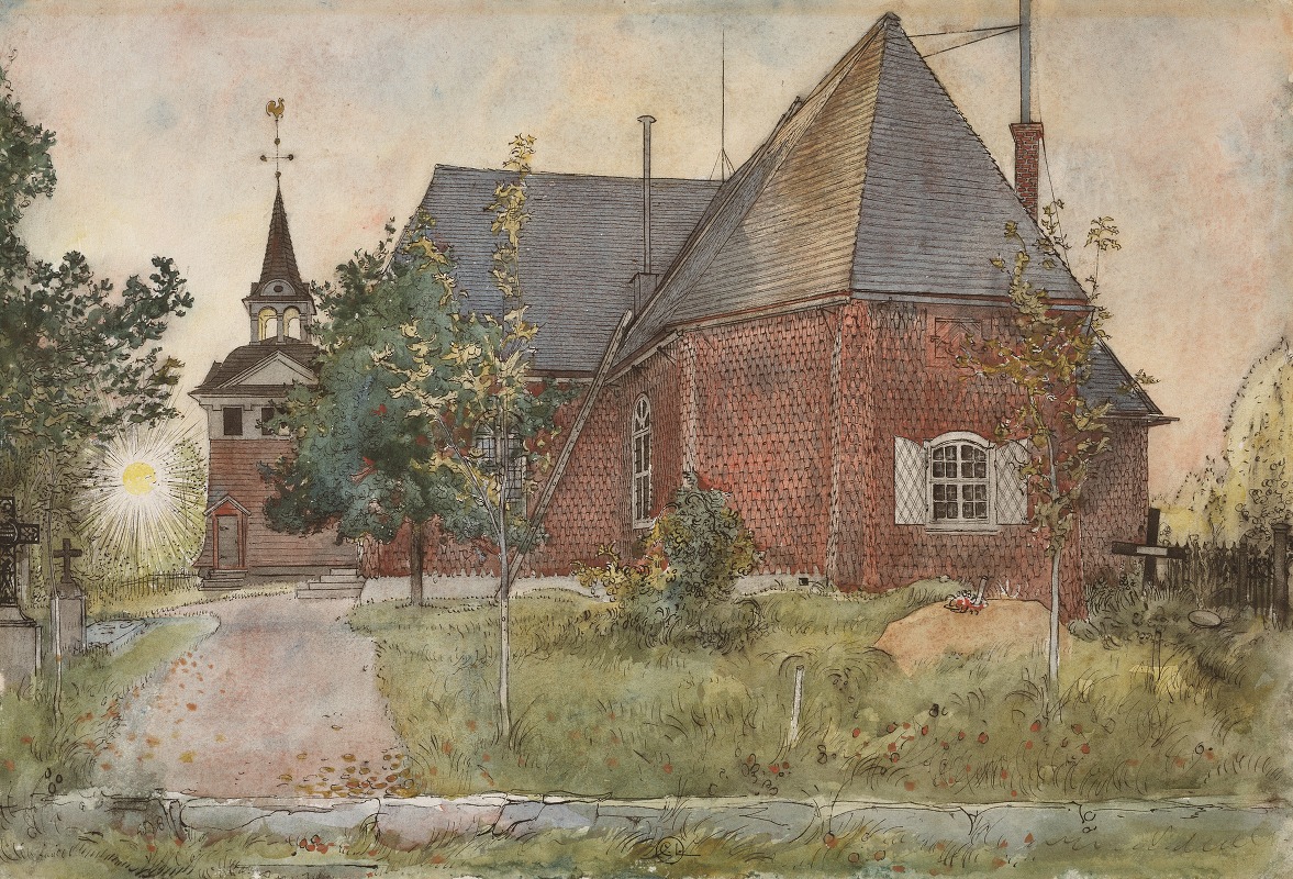 Carl Larsson - Old Sundborn Church