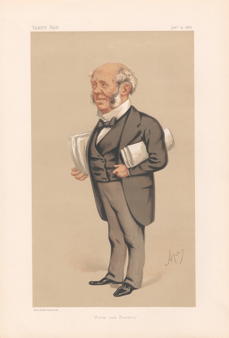 Carlo Pellegrini - Bankers and Financiers. ‘Piety and Banking’. The Hon. Arthur Fitzgerald Kinnaird. 15 January 1876