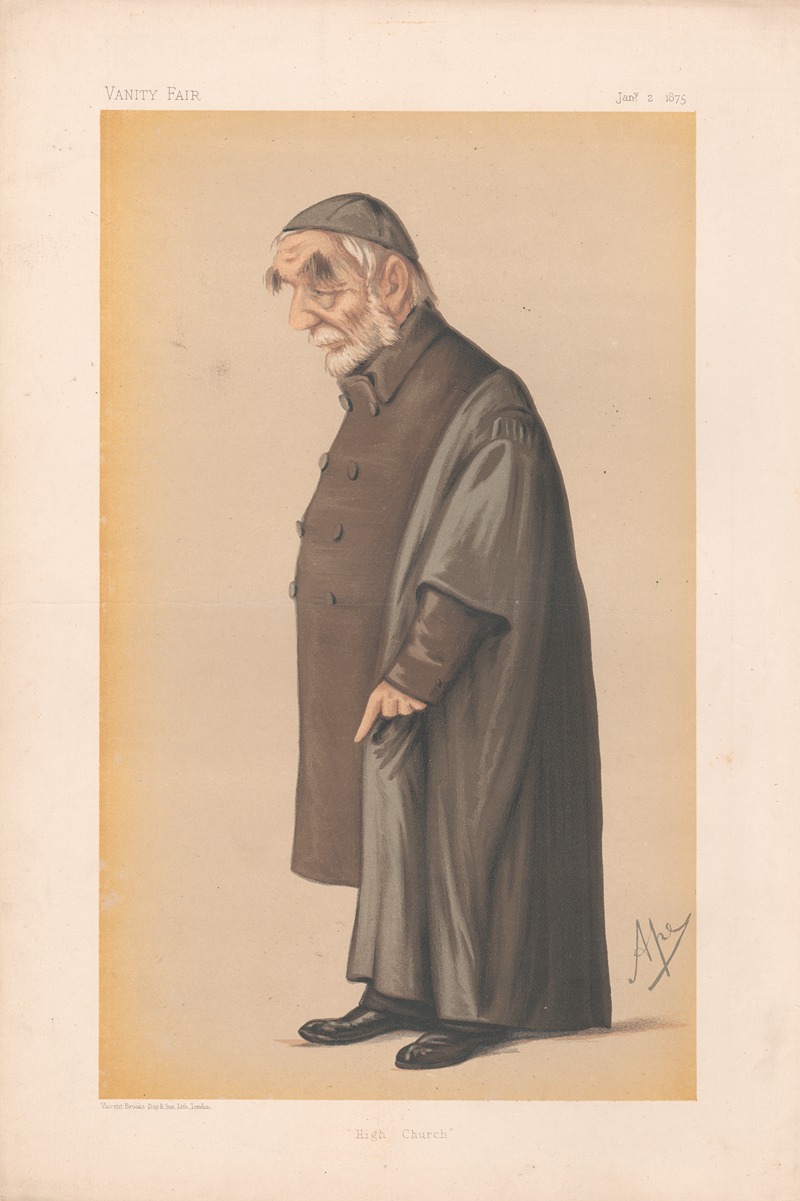 Carlo Pellegrini - Clergy. ‘High Church’ Pusey. 2 January 1875