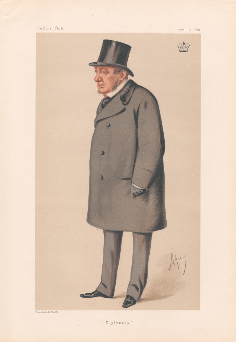 Carlo Pellegrini - Diplomacy – Lord Lyons. 6 April 1878