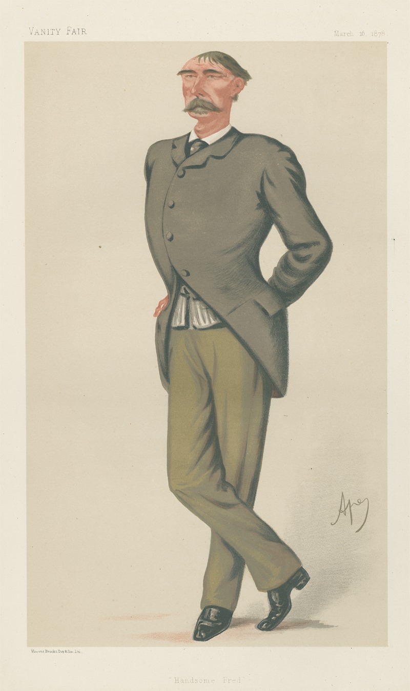 Carlo Pellegrini - Military and Navy; ‘Handsome Fred’, Captain Frederick Marshall, March 16, 1878