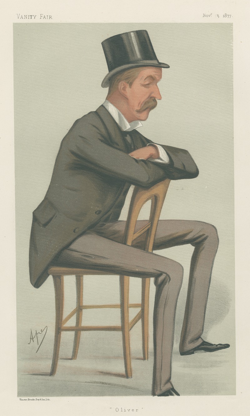 Carlo Pellegrini - Military and Navy; ‘Oliver’, The Hon. Oliver George Paulett Montagu, November 3, 1877