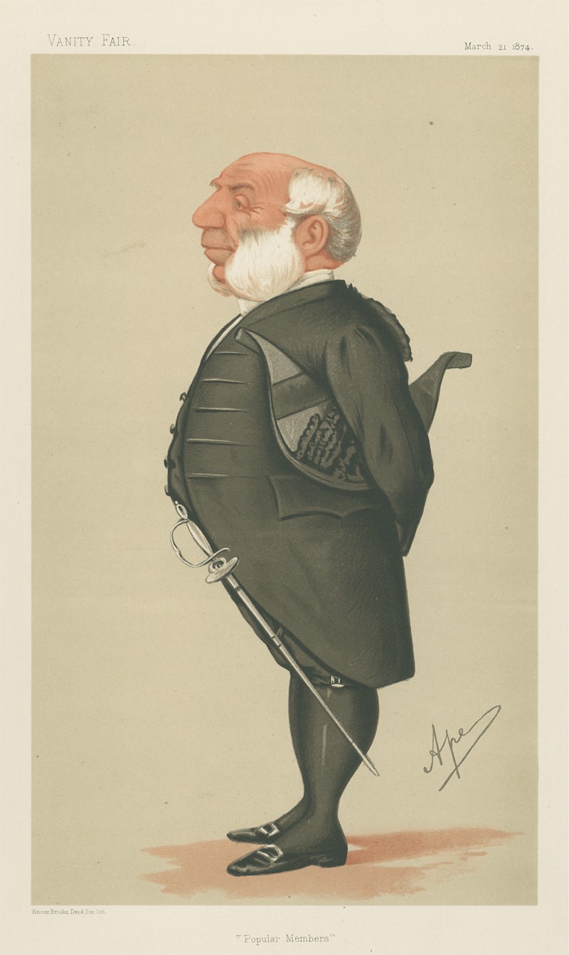 Carlo Pellegrini - Military and Navy; ‘Popular Members’, Captain Ralph Allen, March 21, 1874
