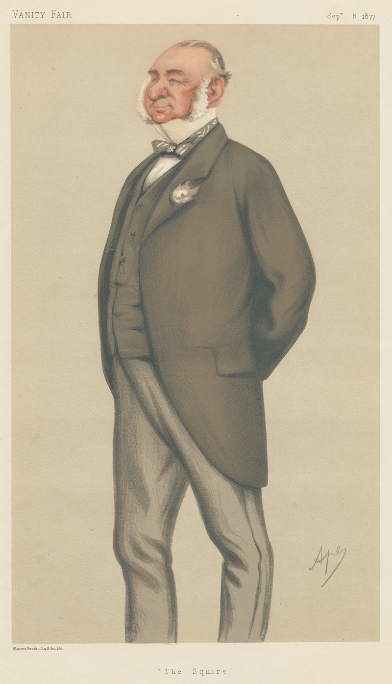 Carlo Pellegrini - Miscellaneous; ‘The Squire’, Mr. Henry Villebois, September 8, 1877