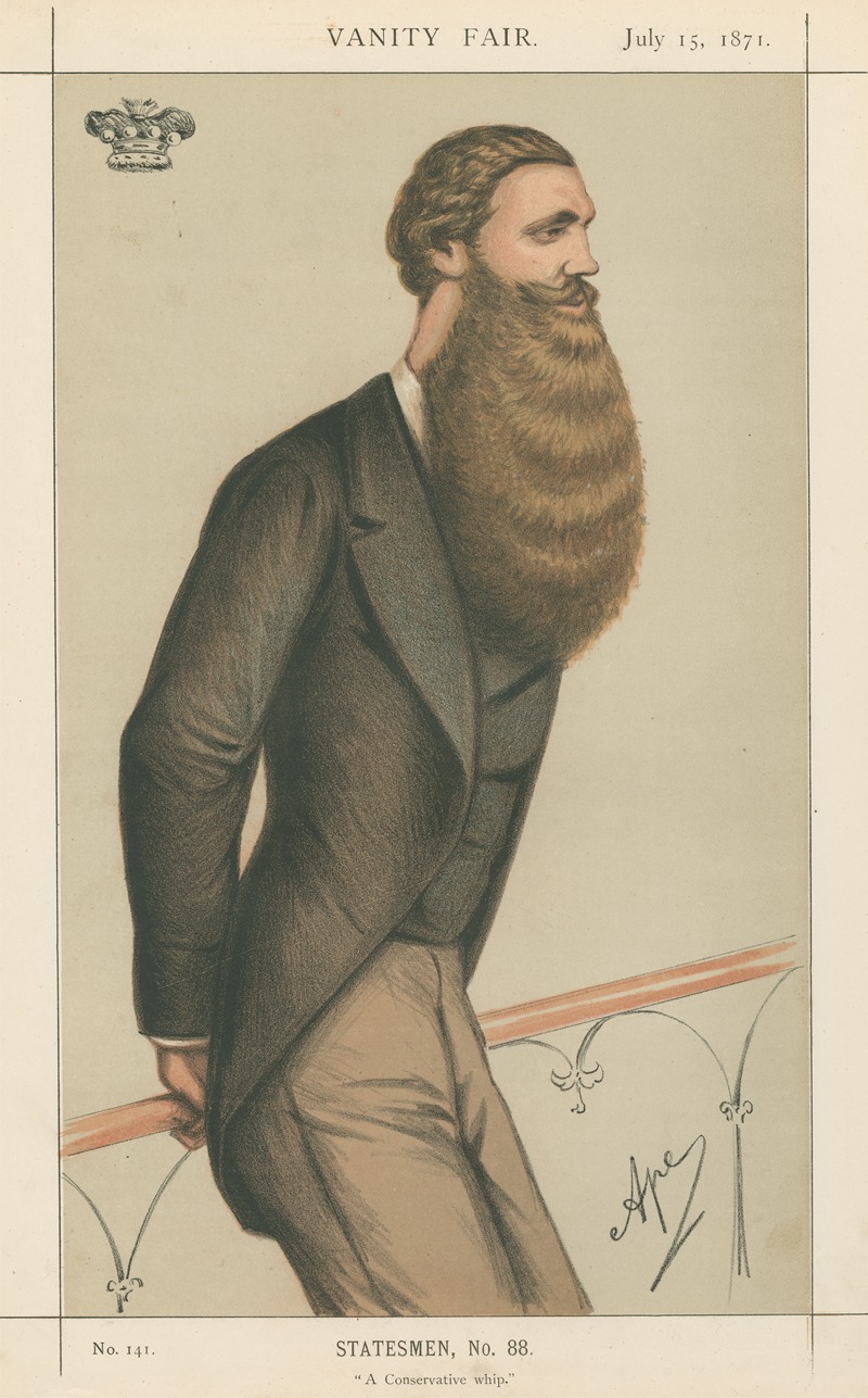 Carlo Pellegrini - Politicians – ‘A Conservative whip’. Lord Skelsmerdale. 15 July 1871