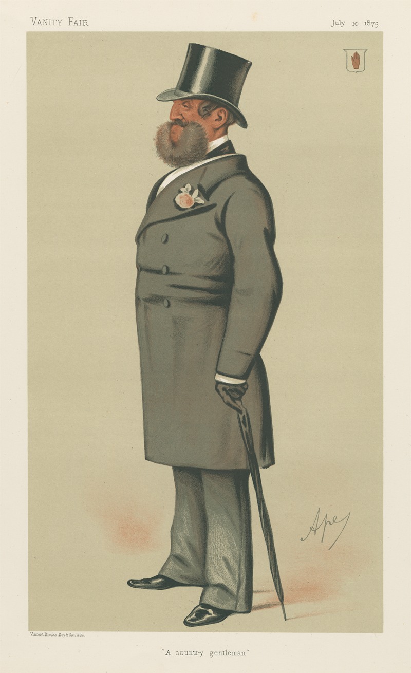 Carlo Pellegrini - Politicians – ‘A country gentleman’. Sir Henry Josias Stracey. 10 July 1875