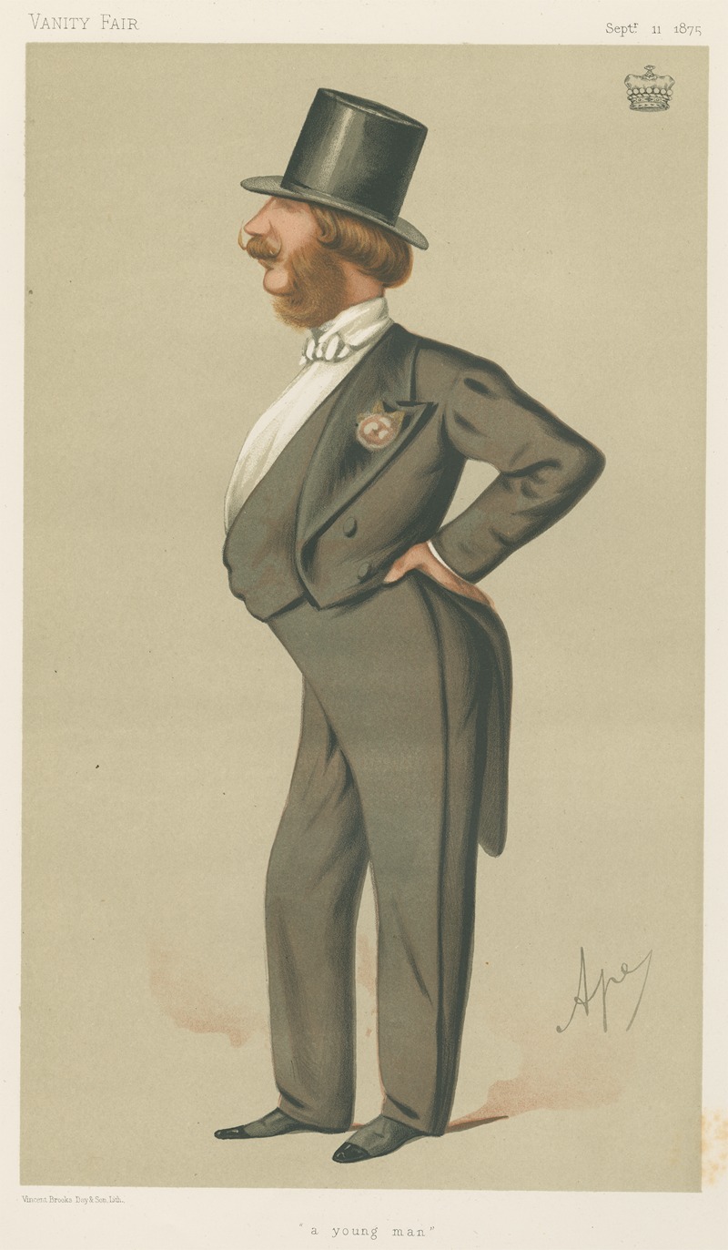 Carlo Pellegrini - Politicians – ‘A young man’. Lord Barrington. September 11, 1875
