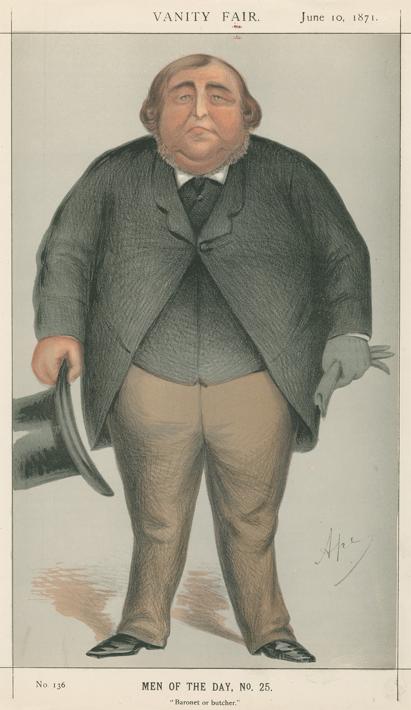 Carlo Pellegrini - Politicians – ‘Baronet or butcher’. Sir Roger Doughty Tichborne. 10 June 1871