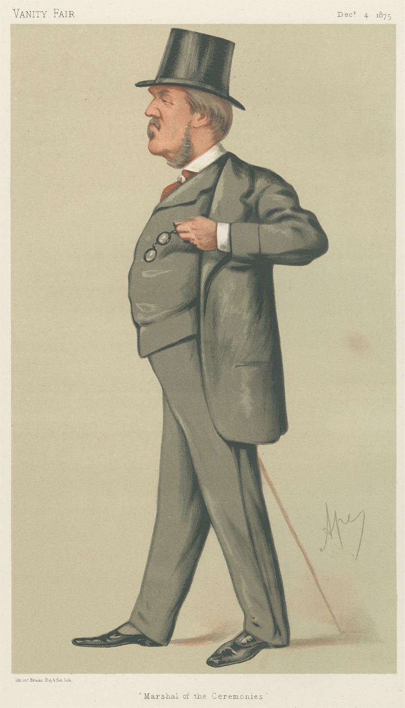 Carlo Pellegrini - Politicians – ‘Marshal of the Ceremonies.’ The Hon. Spencer Lyttelton.