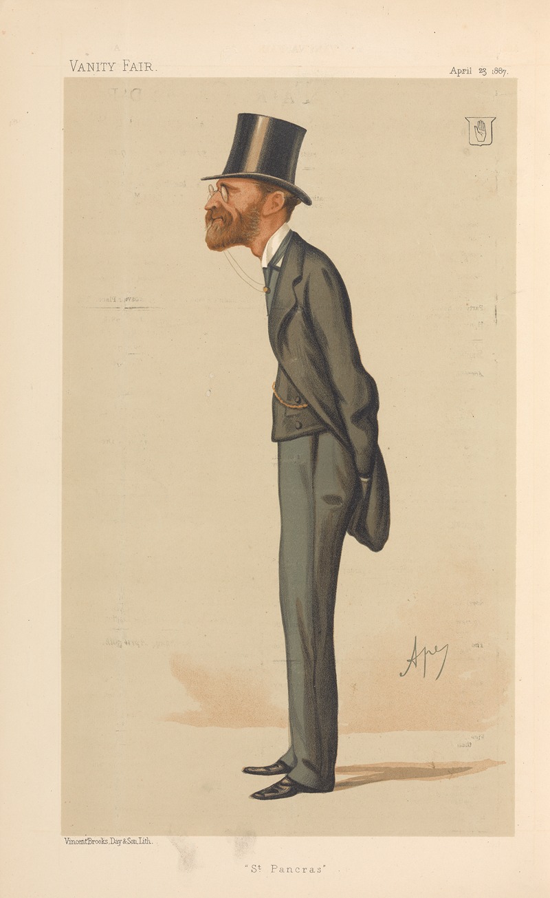 Carlo Pellegrini - Politicians – ‘St. Pancras’. Sir Julian Goldsmid. April 23, 1887