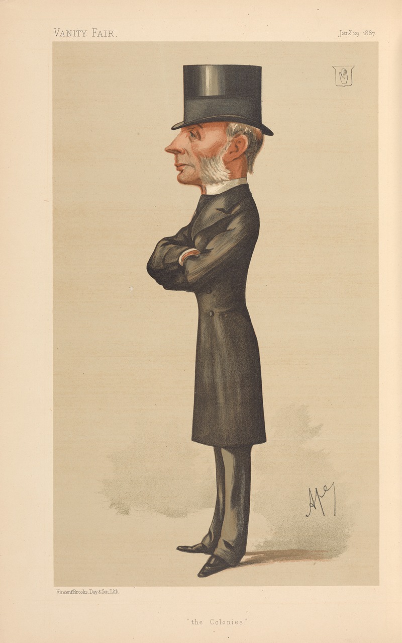 Carlo Pellegrini - Politicians – ‘the Colonies’. The Rt. Hon. Sir Henry Thurston Holland. 29 January 1887