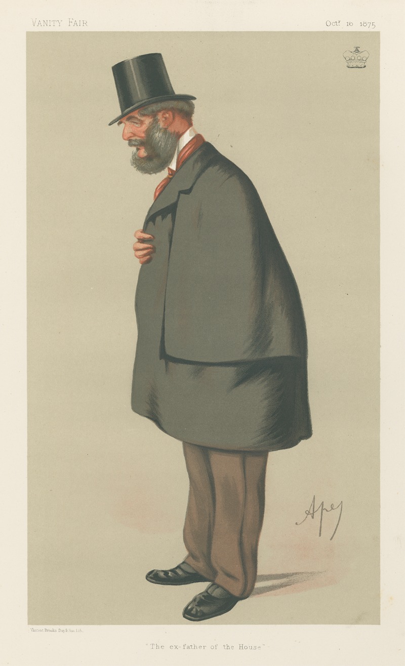 Carlo Pellegrini - Politicians – The ex-father of the House. Lord Forester. October 16, 1875