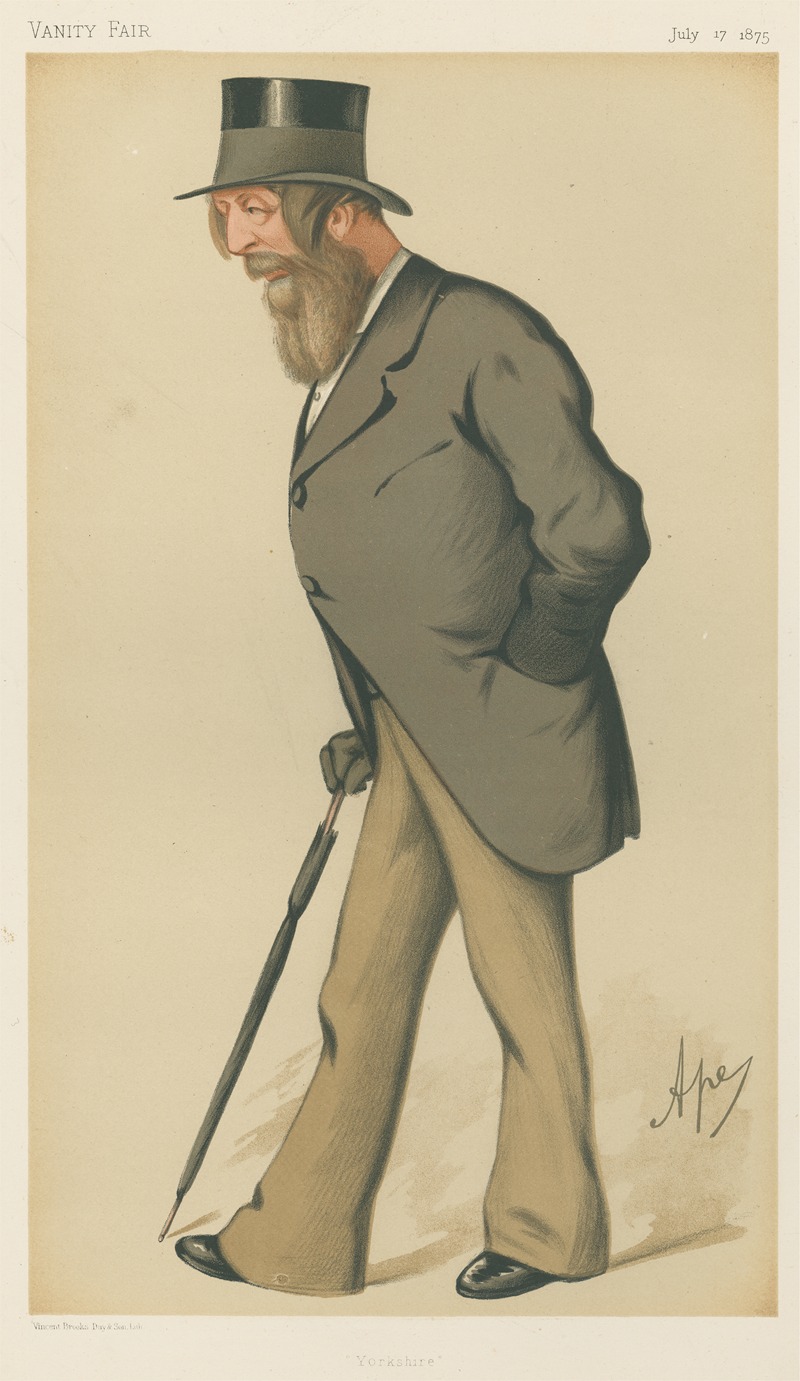 Carlo Pellegrini - Politicians – ‘Yorkshire’. Mr. Frederick Acclom Milbank. 17 July 1875