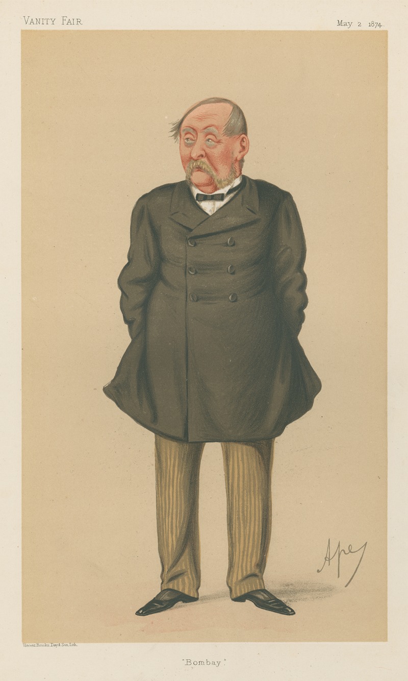 Carlo Pellegrini - Politicians; ‘Bombay’, The Right Hon. Sir William Robert Seymour Vesey Fitzgerald, May 2, 1874