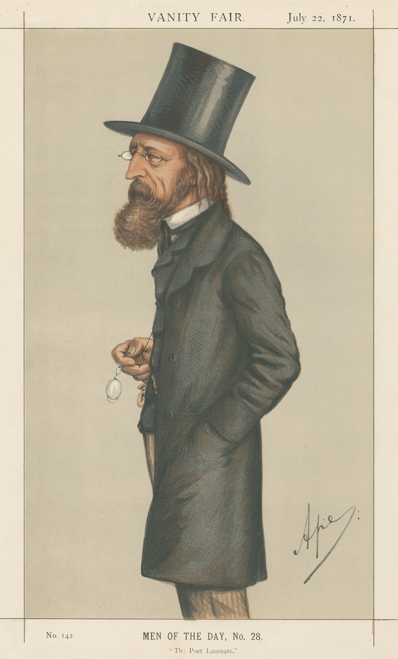 Carlo Pellegrini - The Poet Laureate, Lord A. Tennyson