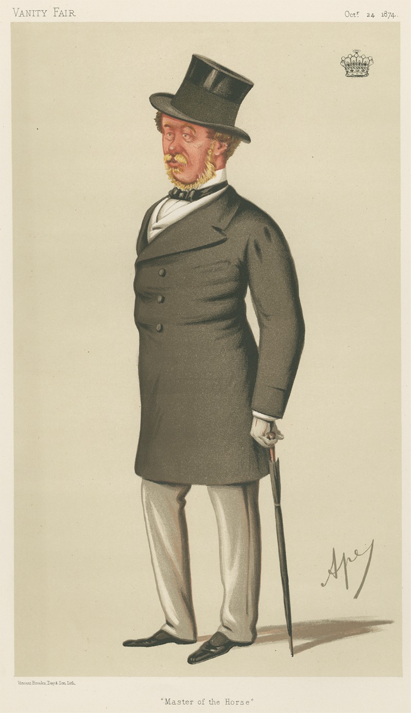 Carlo Pellegrini - Turf Devotees; ‘Master of the Horse’, The Earl of Bradford, October 24, 1874
