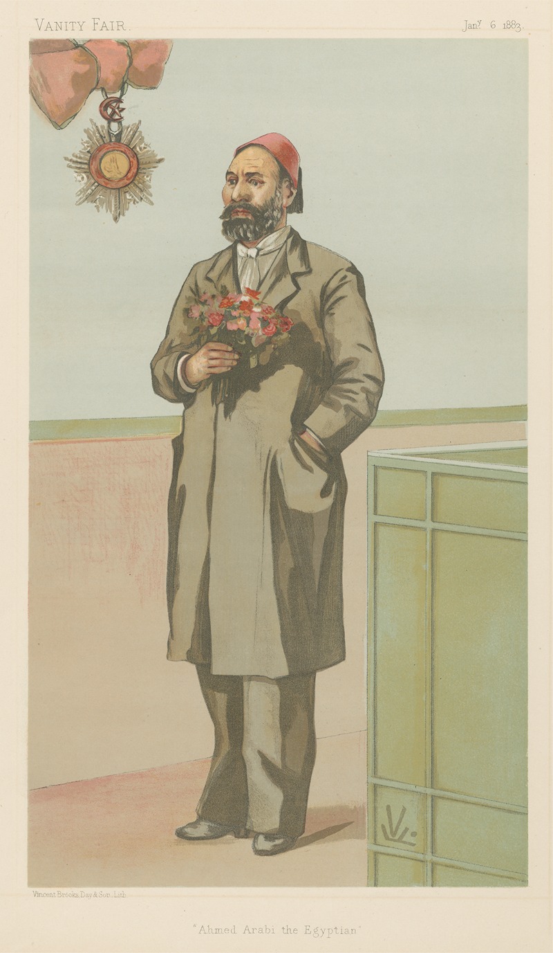 Francois Verheyden - Vanity Fair: Royalty; ‘Ahmed Arabi the Egyptian’, Arabi Pasha, January 6, 1883