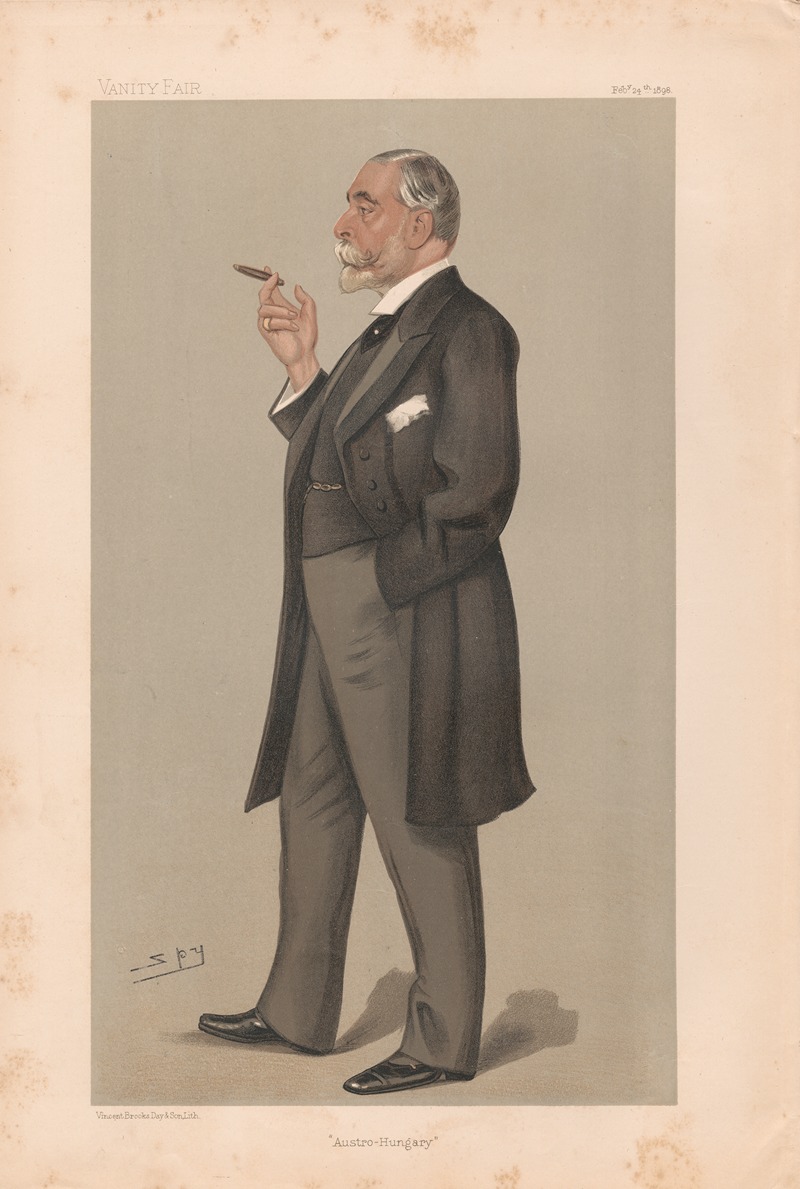 Leslie Matthew Ward - Ambassadors of England; Austro-Hungary Count Fraz Deym, 24 February 1898