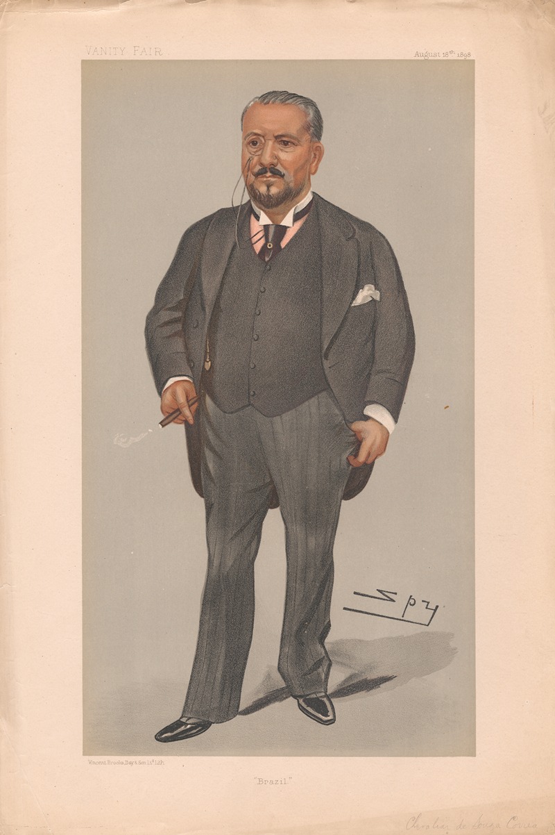 Leslie Matthew Ward - Ambassadors to England; Brazil, The Chevailier de Souza Correa; 18 August 1898