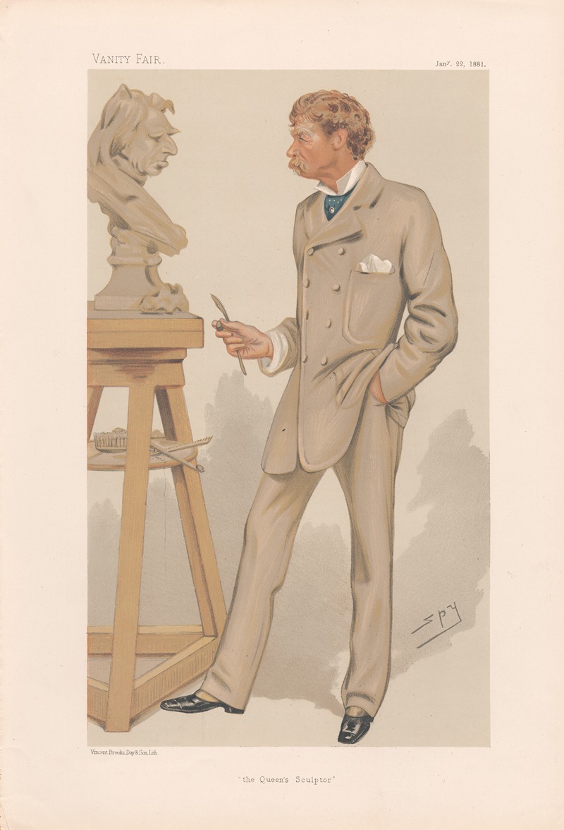 Leslie Matthew Ward - Artists. ‘The Queen Sculptor’. Mr. Joseph Edgar Boehm. 22 January 1881