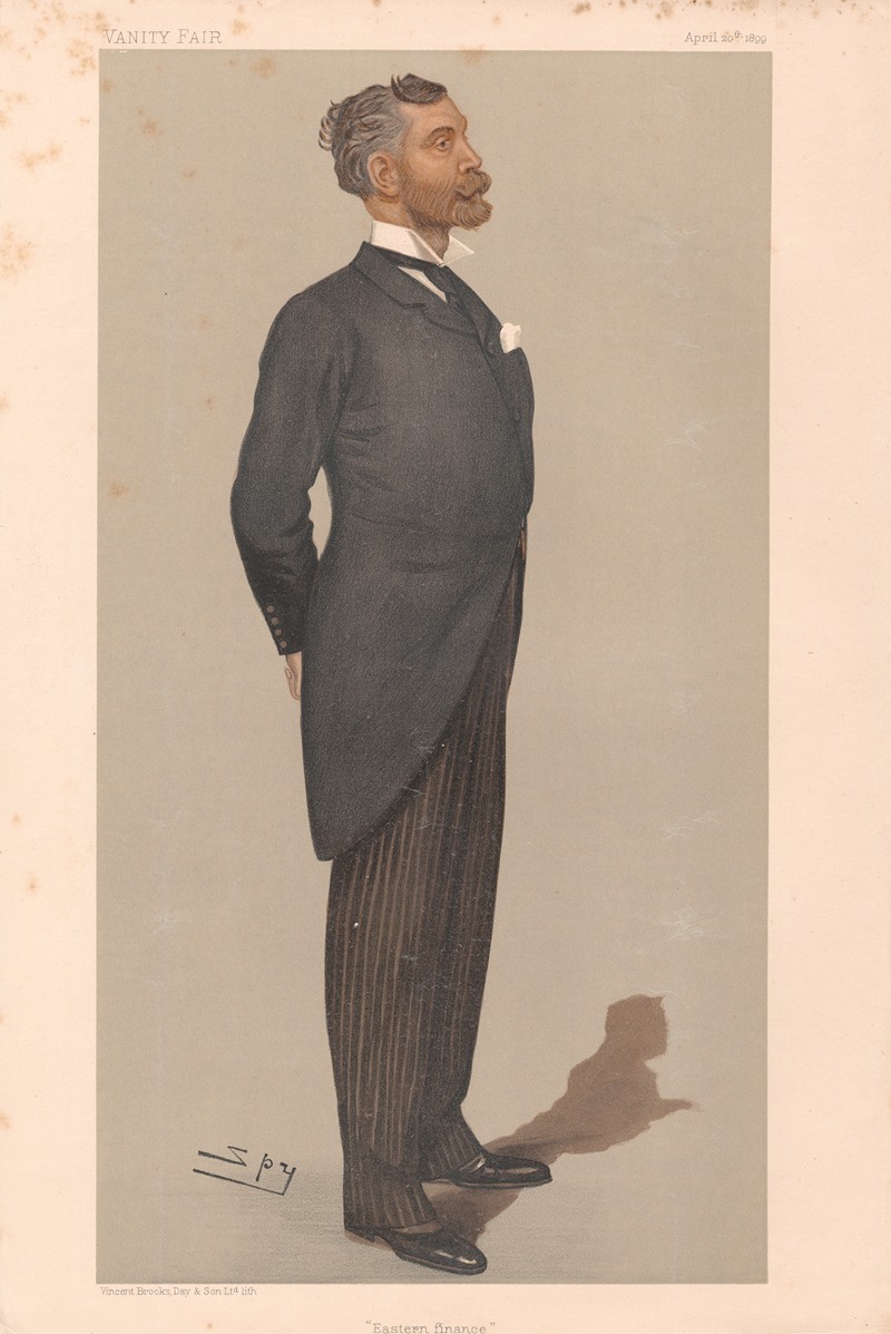 Leslie Matthew Ward - Bankers and Financiers. ‘Eastern Finance’. Sir Edgar Vincent. 20 April 1899