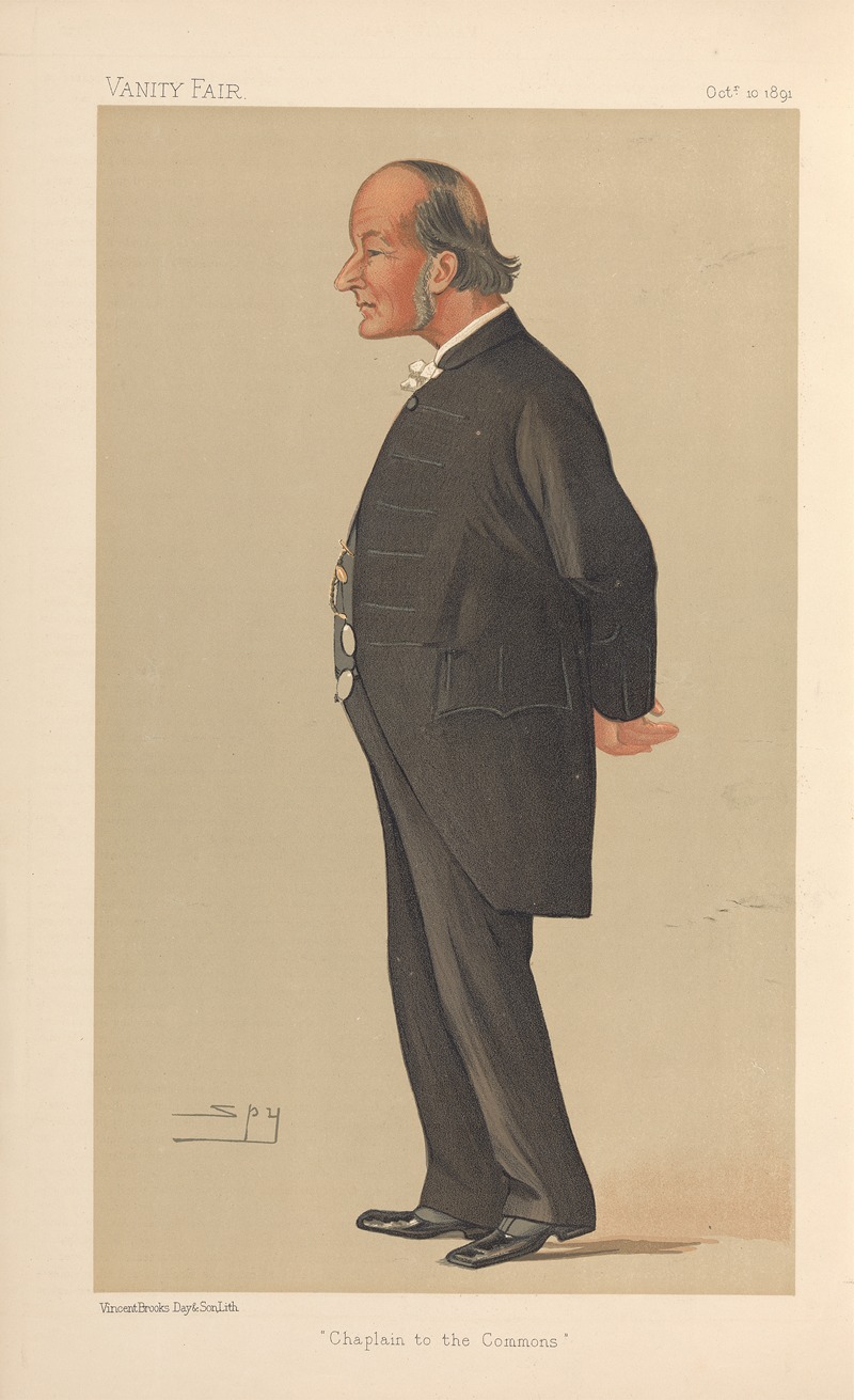 Leslie Matthew Ward - Clergy. ‘Chaplain to the Commons’. Frederick William Farrar. 10 October 1891