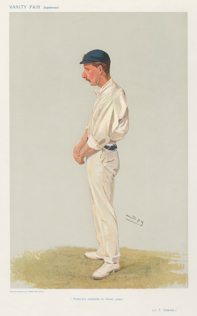 Leslie Matthew Ward - Cricket. ‘Forty-six centuries in eleven years’. J.T. Tyldesley. 8 August 1906