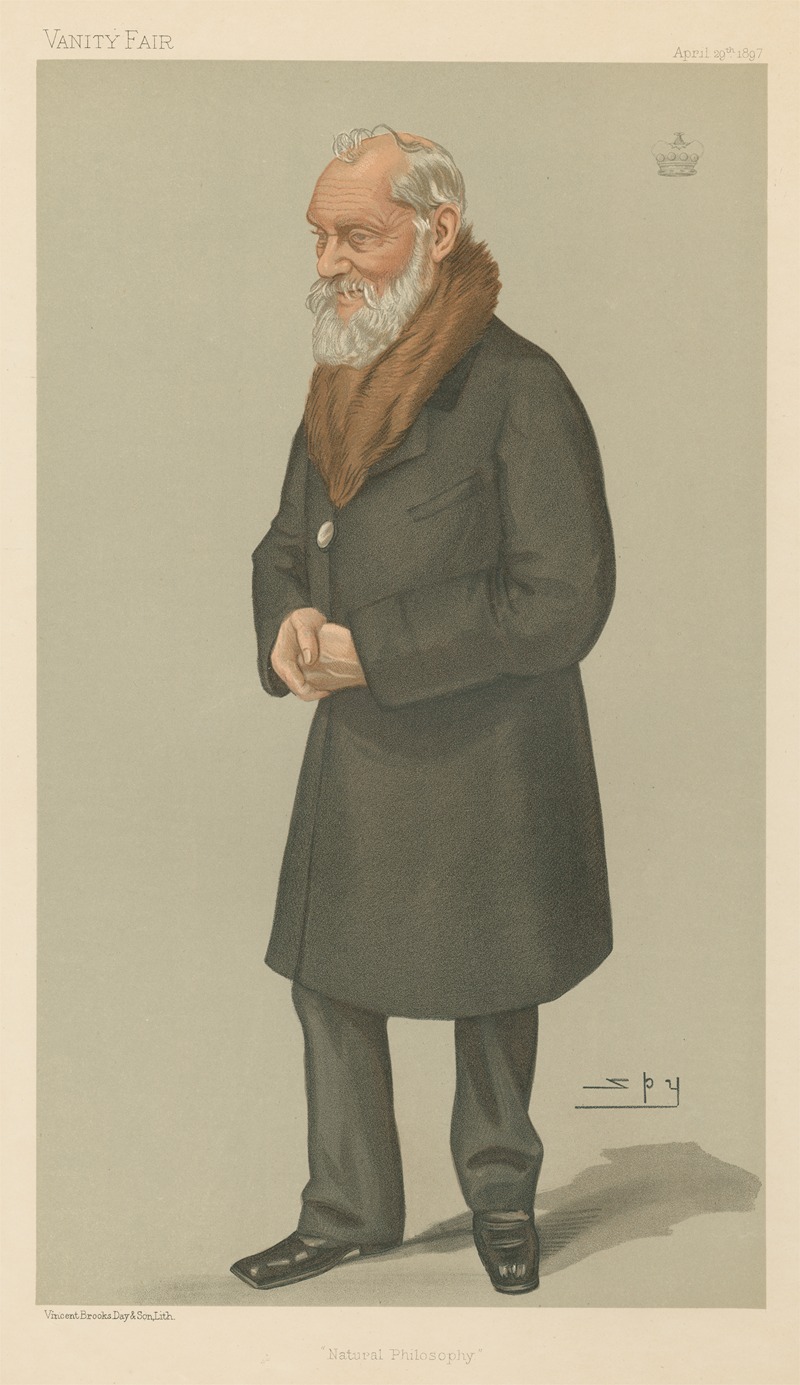 Leslie Matthew Ward - Explorers and Inventors. ‘Natural Philosophy’. Lord Kelvin. 29 April 1897