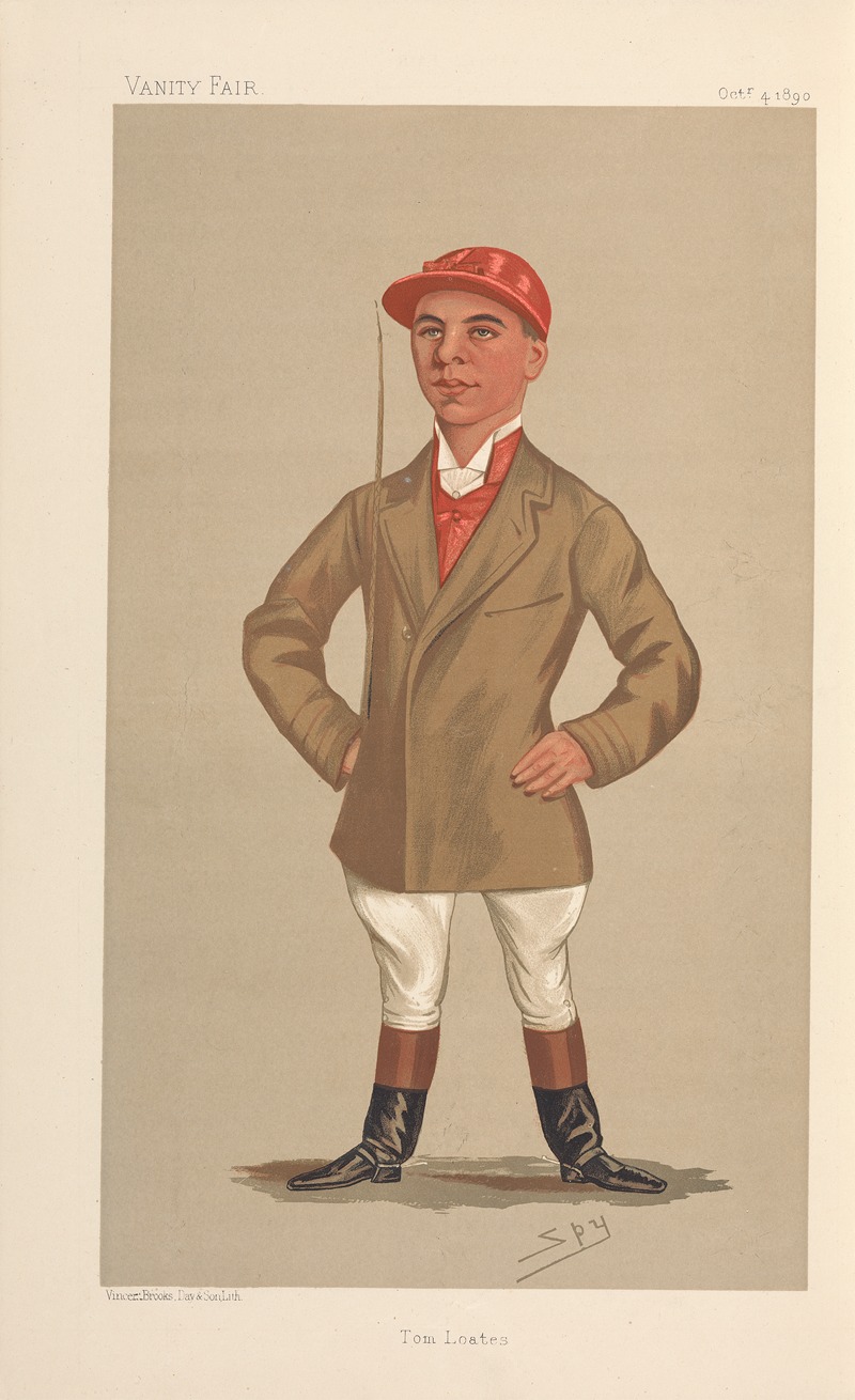 Leslie Matthew Ward - Jockeys; Tom Loates, October 4, 1890