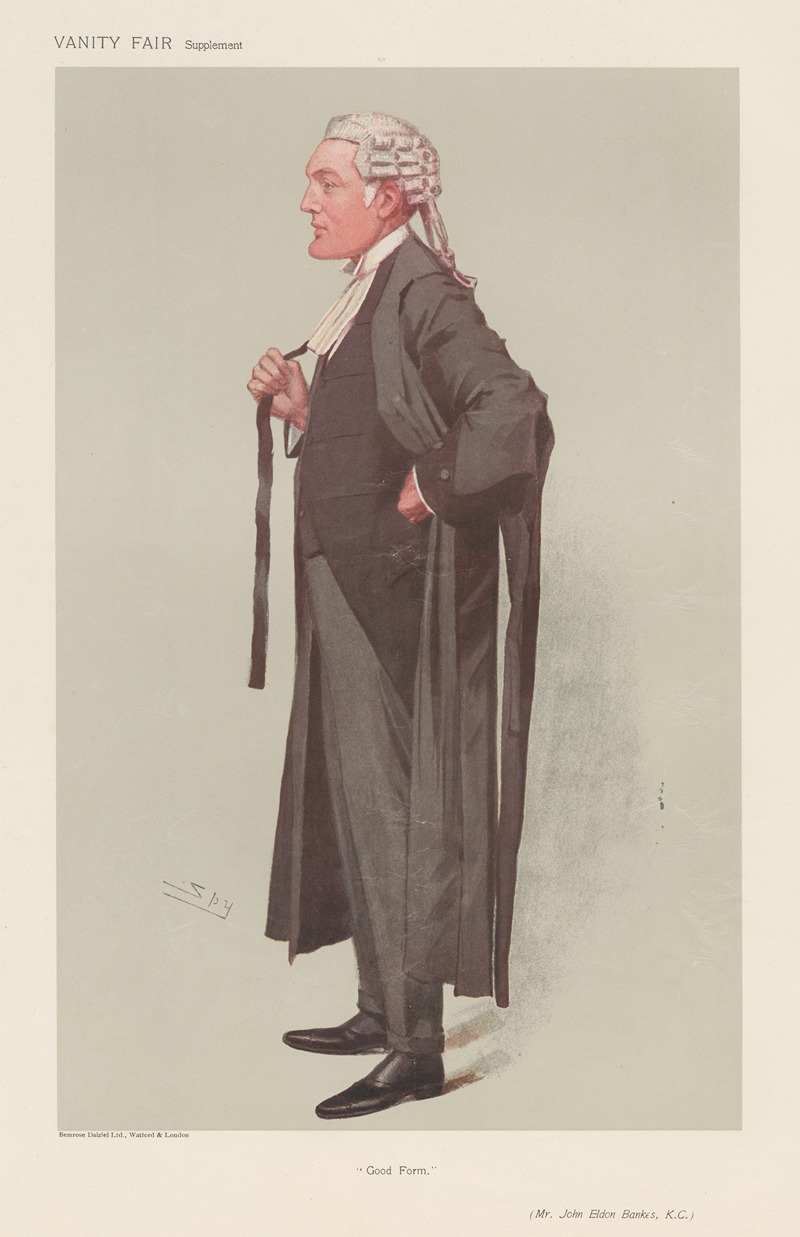 Leslie Matthew Ward - Legal; ‘Good Form’, John Eldon Bankes, March 29, 1906
