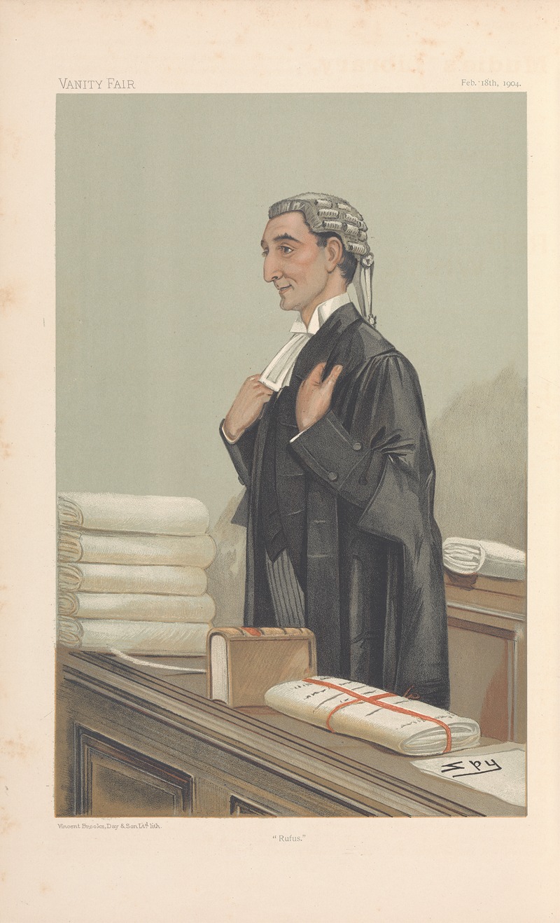 Leslie Matthew Ward - Legal; ‘Rufus’, Rufus Daniel Isaacs, February 18, 1904