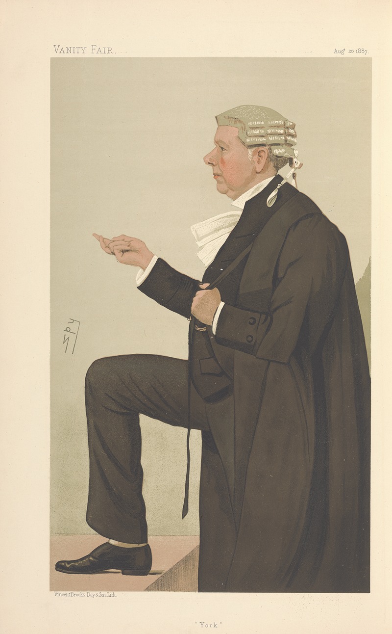 Leslie Matthew Ward - Legal; ‘York’, Frank Lockwood, August 20, 1887