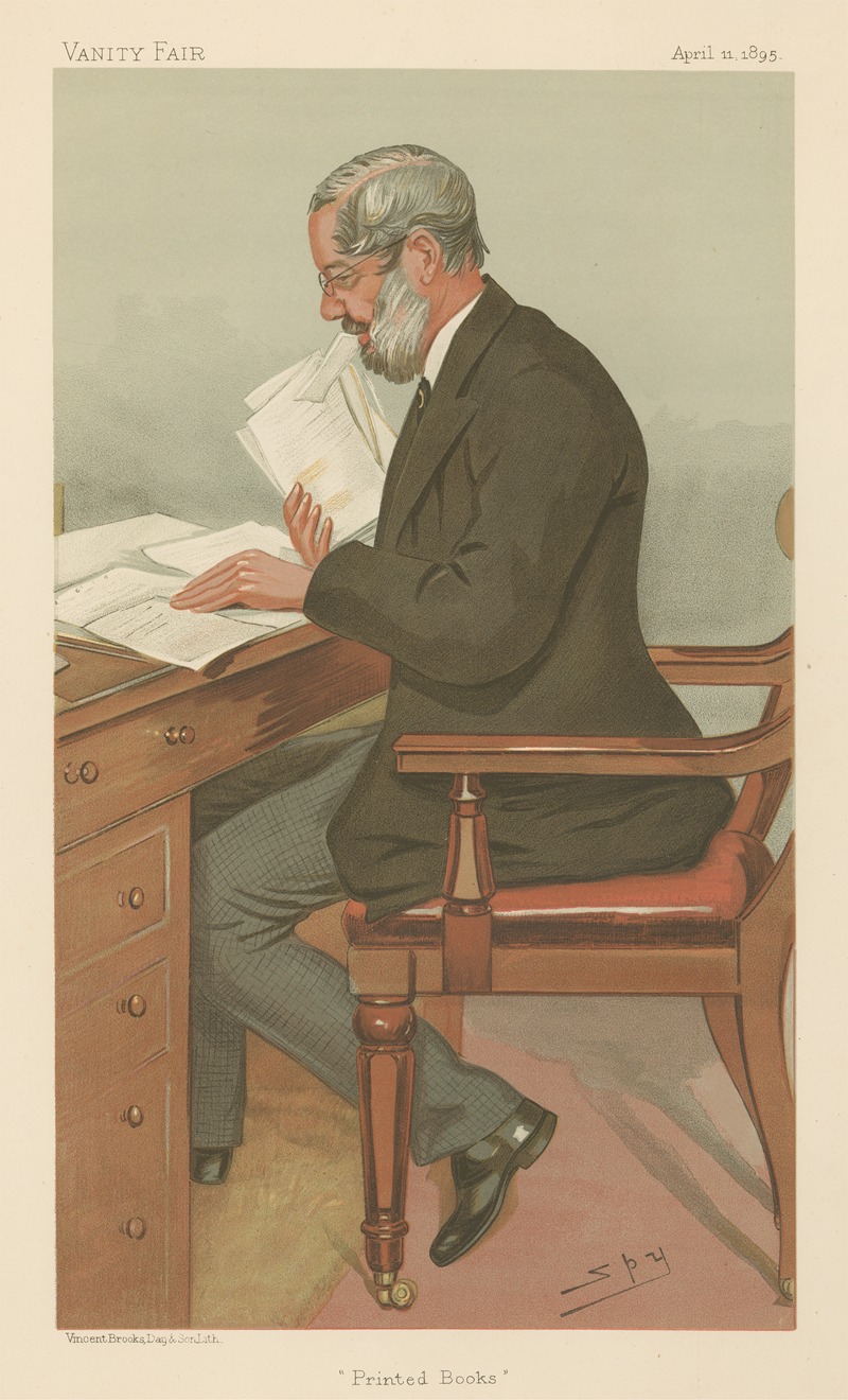 Leslie Matthew Ward - Literary; ‘Printed Books’, Dr. Richard Garnett, April 11, 1895