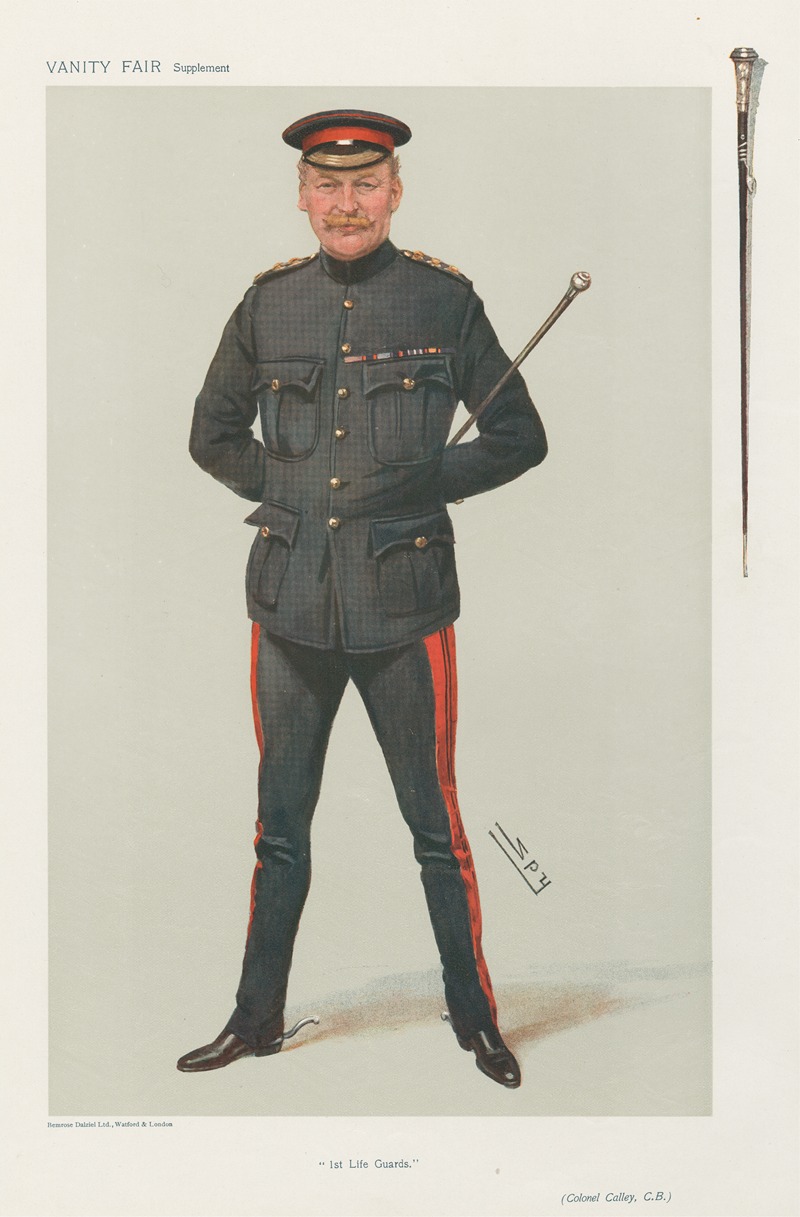 Leslie Matthew Ward - Military and Navy; ‘1st Life Guards’, Colonel Calley, October 3, 1906