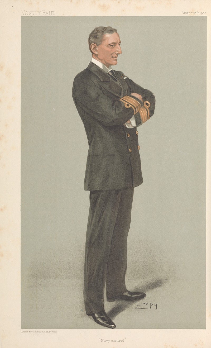 Leslie Matthew Ward - Military and Navy; ‘Navy Control’, Rear-Admiral William Henry May, March 26, 1903