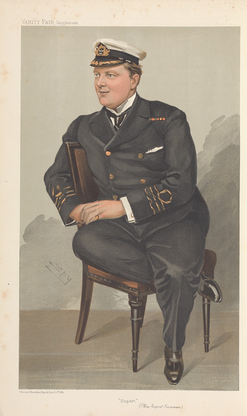 Leslie Matthew Ward - Military and Navy; ‘Rupert’, Hon. Rupert Guinness, November 9, 1905