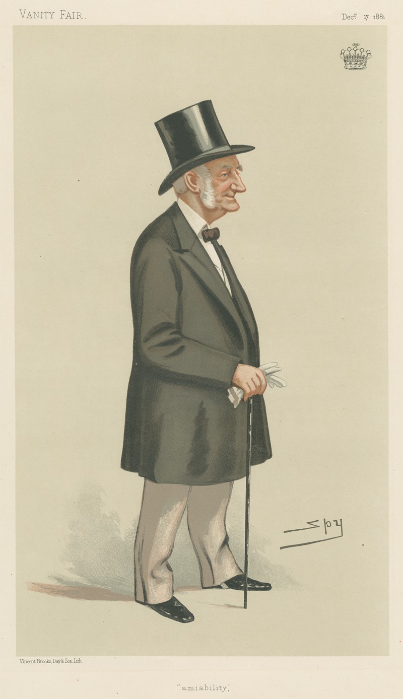 Leslie Matthew Ward - Miscellaneous; ‘Amiability’, The Earl of Leven and Melville, December 17, 1881