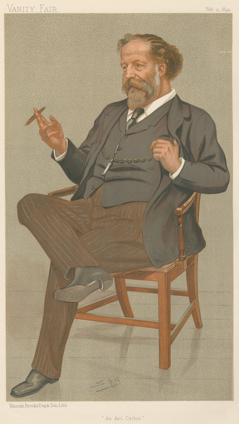 Leslie Matthew Ward - Newpapermen; ‘An Art Critic’, Mr. Joseph William Comyns Carr, February 11, 1893