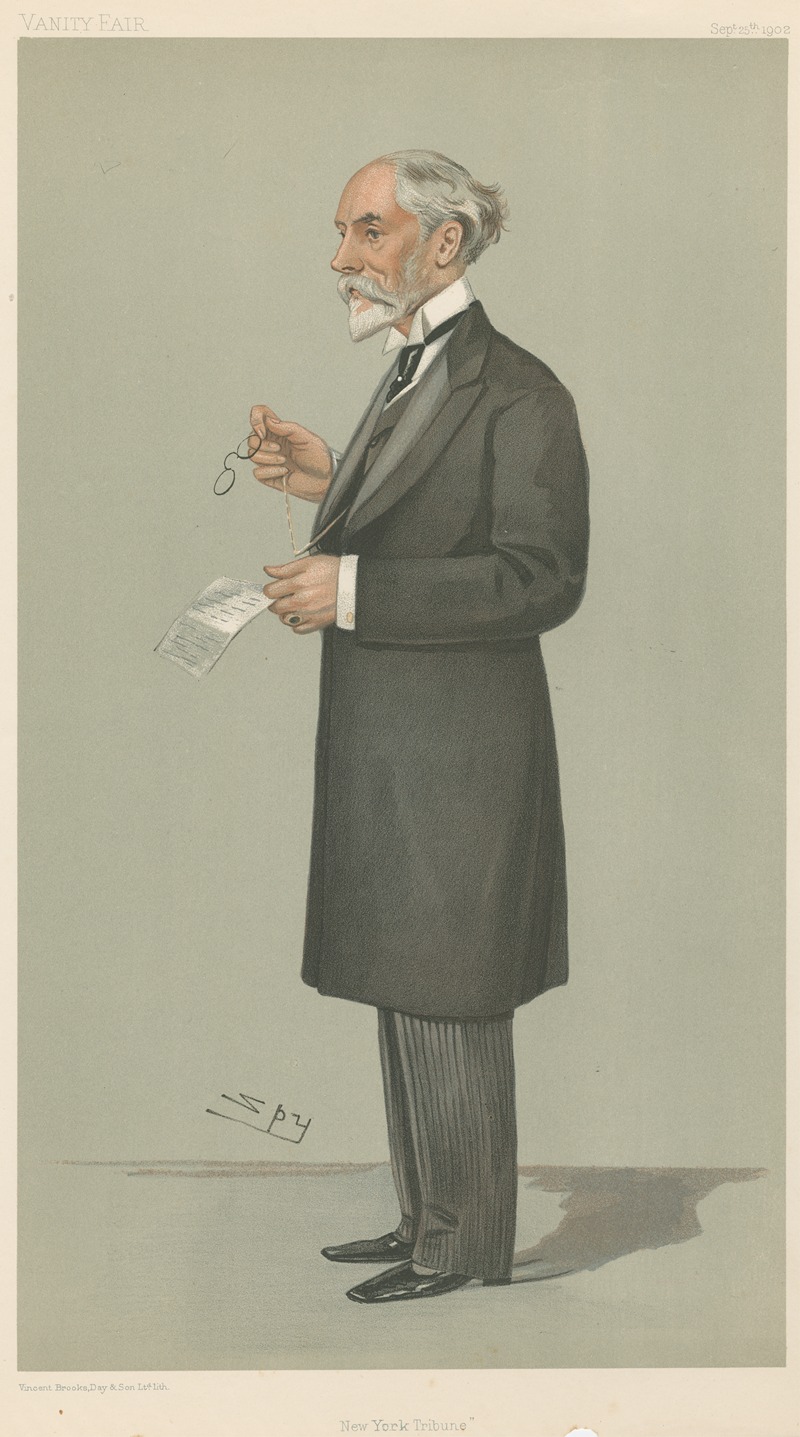 Leslie Matthew Ward - Newspapermen; ‘New York Tribune’, Mr. Whitelaw Reid, September 25, 1902