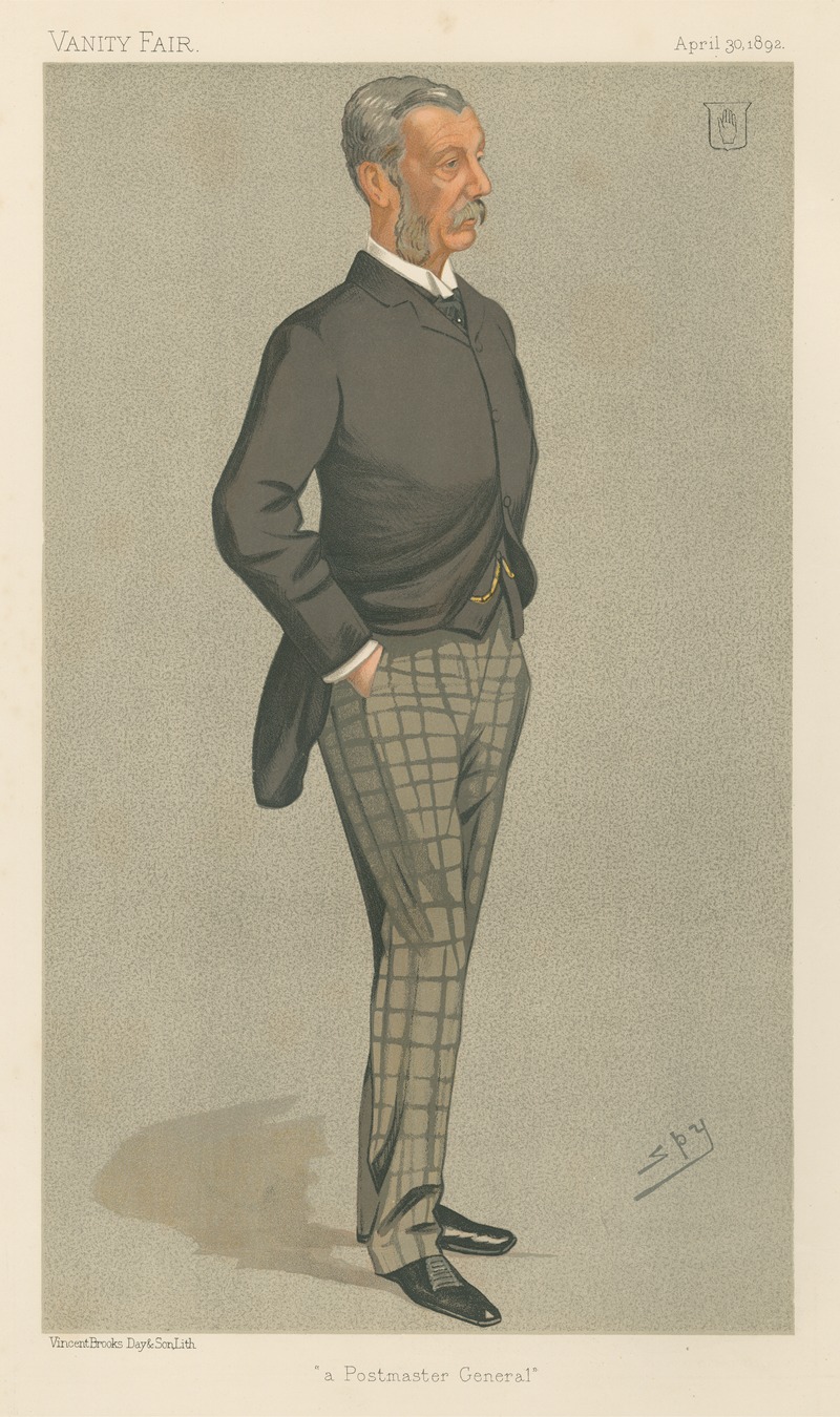 Leslie Matthew Ward - Politicians – ‘a Postmaster General’. Sir James Fergusson. April 30, 1892