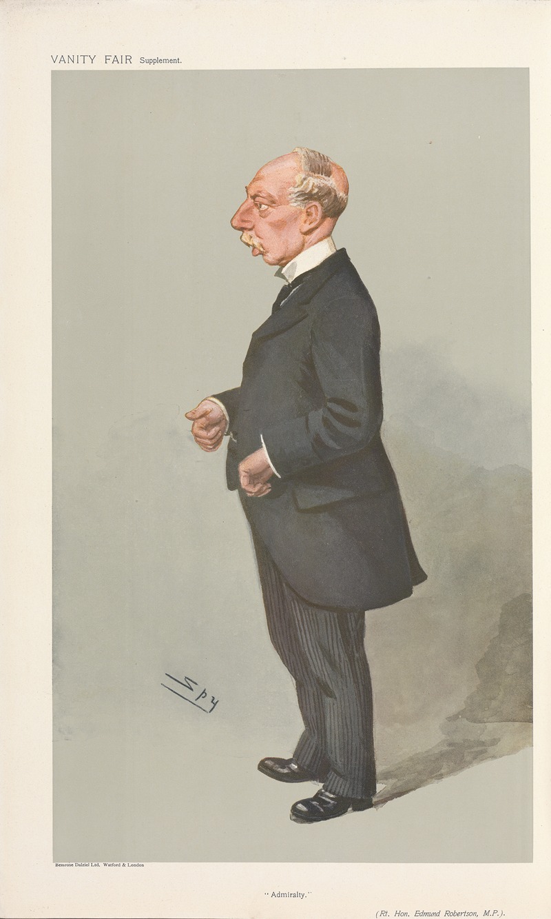 Leslie Matthew Ward - Politicians – ‘Admiralty’. The Rt. Hon. Edmund Robertson. 12 June 1907